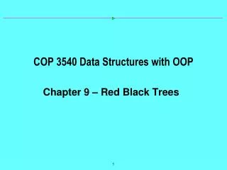 COP 3540 Data Structures with OOP