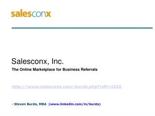 Salesconx, Inc.