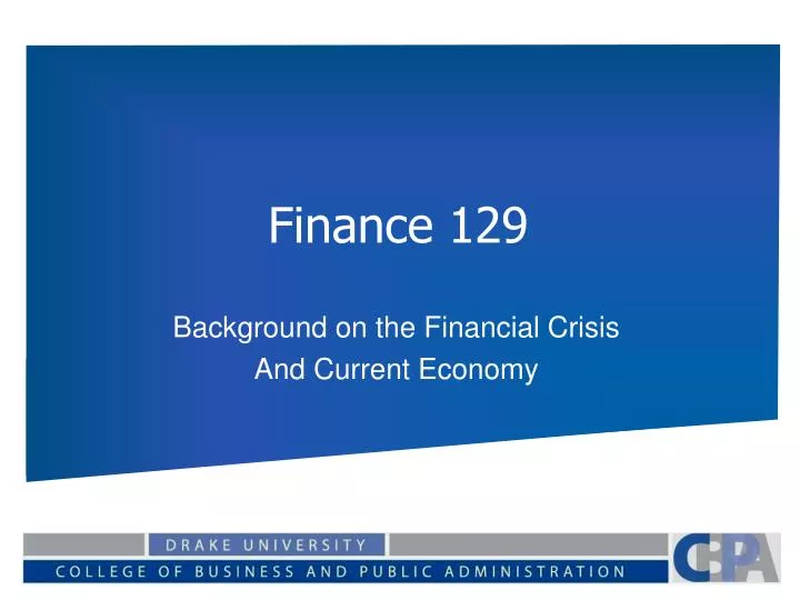 finance 129