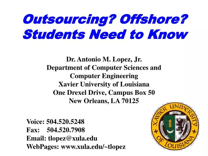 outsourcing offshore students need to know