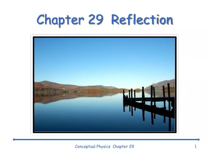chapter 29 reflection