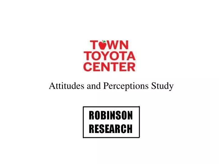 attitudes and perceptions study