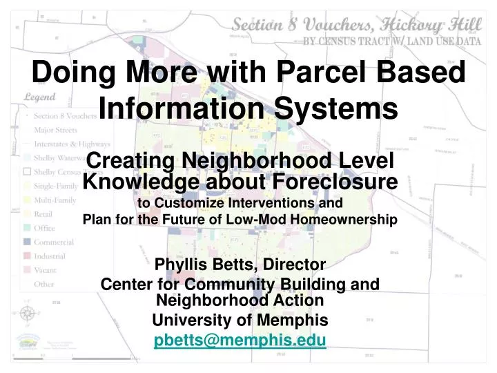 doing more with parcel based information systems