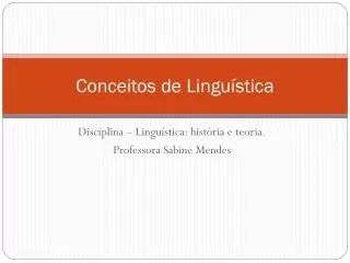 conceitos de lingu stica