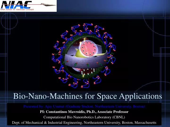 bio nano machines for space applications