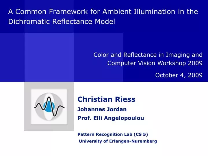 a common framework for ambient illumination in the dichromatic reflectance model
