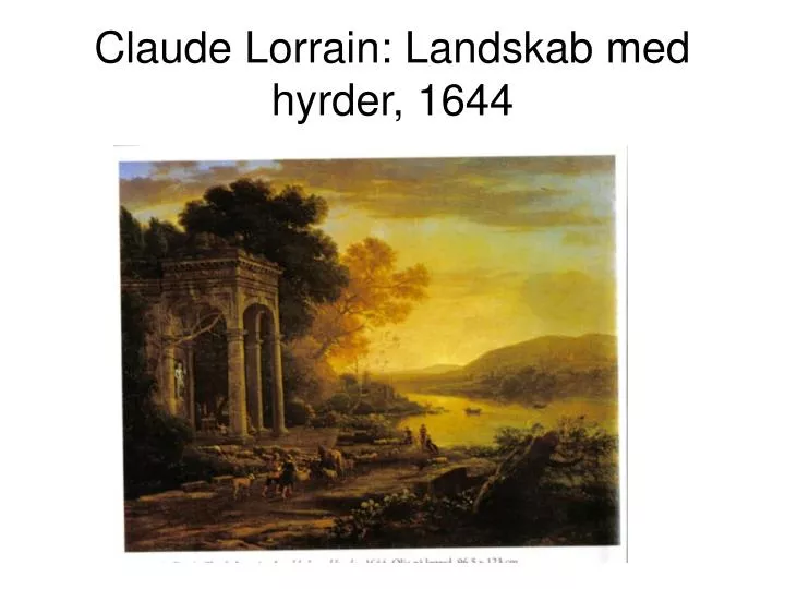 claude lorrain landskab med hyrder 1644