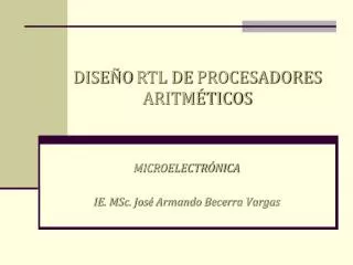 microelectr nica ie msc jos armando becerra vargas
