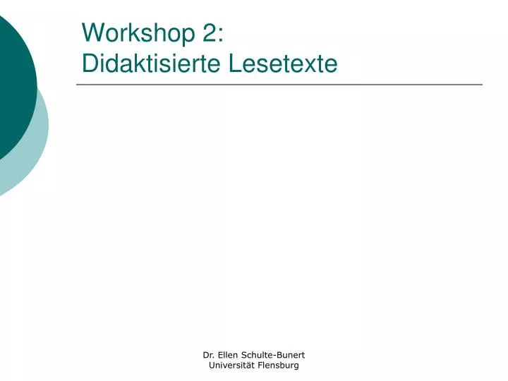 workshop 2 didaktisierte lesetexte