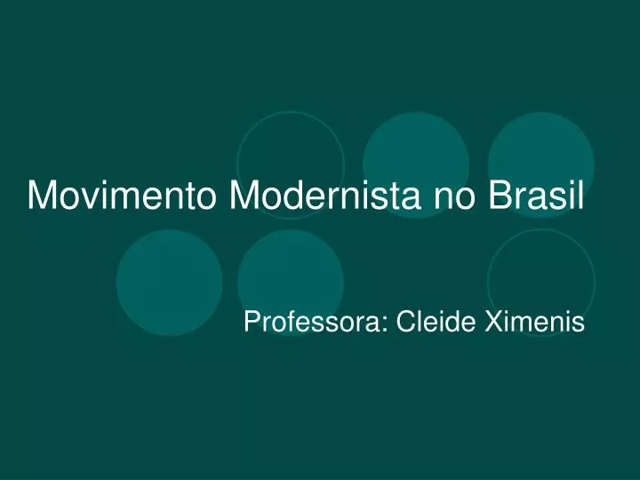 movimento modernista no brasil