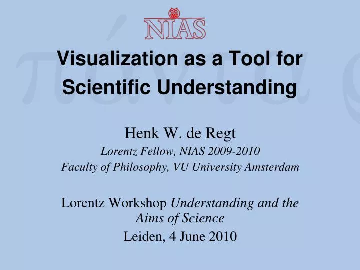 visualization as a tool for scientific understanding