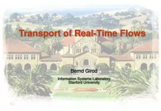 Transport of Real-Time Flows