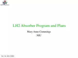 LH2 Absorber Program and Plans