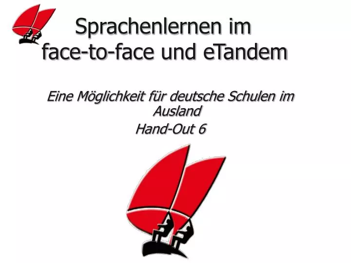 sprachenlernen im face to face und etandem