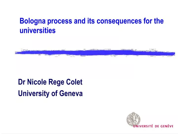bologna process and its consequences for the universities