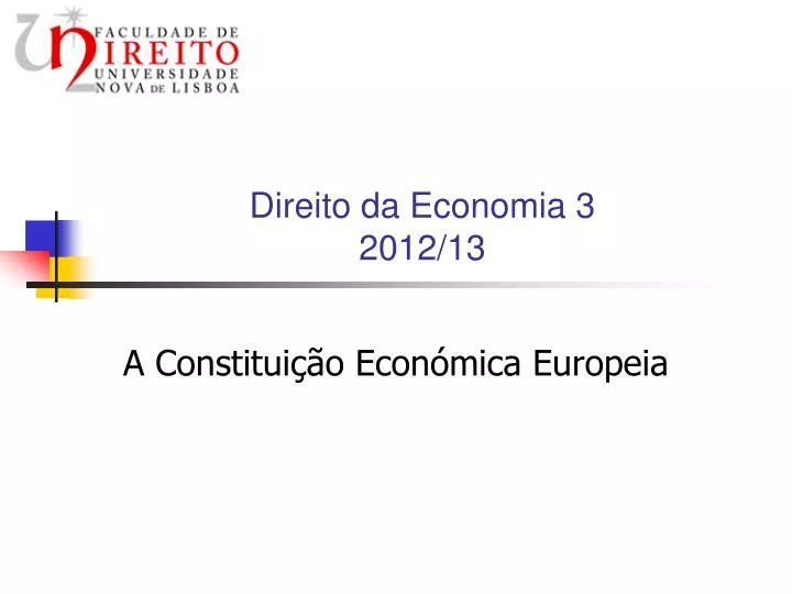 direito da economia 3 2012 13