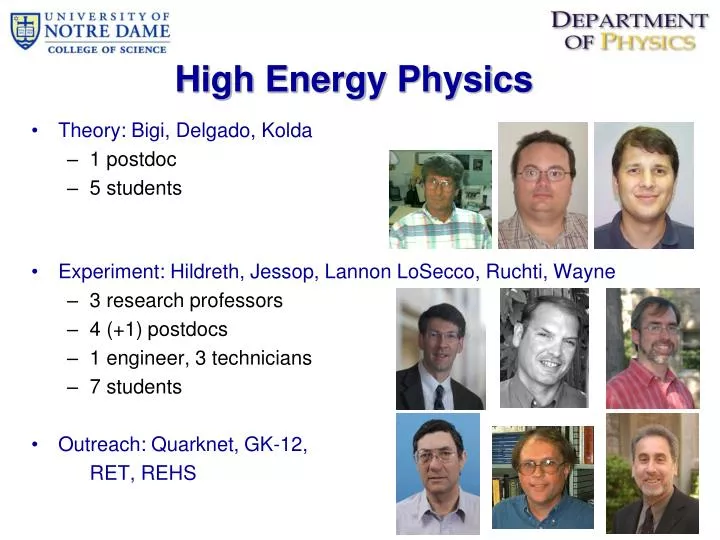 high energy physics