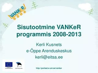 sisutootmine vanker programmis 2008 2013
