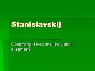stanislavskij