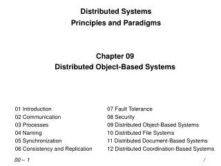 Distributed Systems Principles and Paradigms