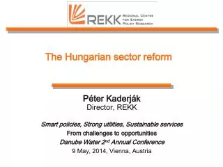 The Hungarian sector reform