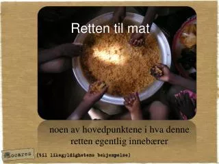 retten til mat