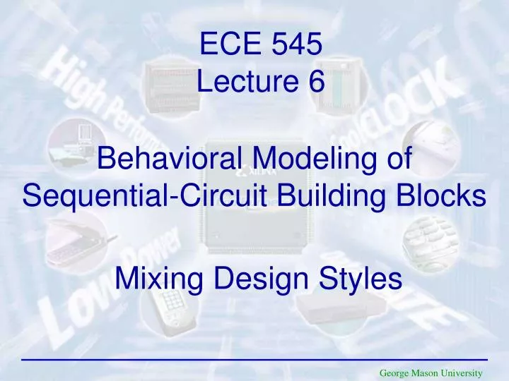 behavioral modeling of sequential circuit building blocks