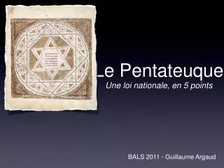 le pentateuque