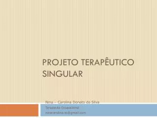 projeto terap utico singular