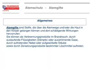 allgemeines