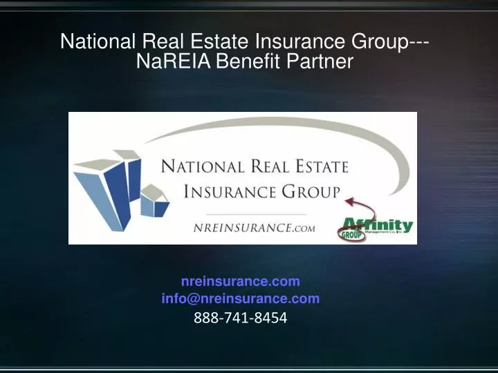 national real estate insurance group nareia benefit partner