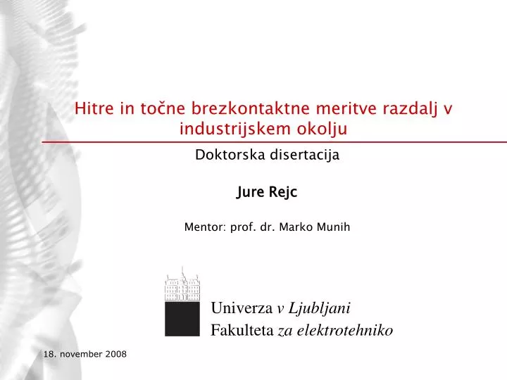 hitre in to ne brezkontaktne meritve razdalj v industrijskem okolju