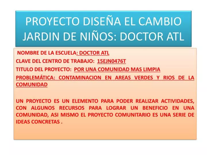 proyecto dise a el cambio jardin de ni os doctor atl