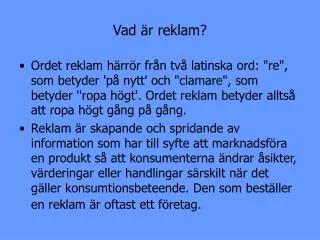 vad r reklam