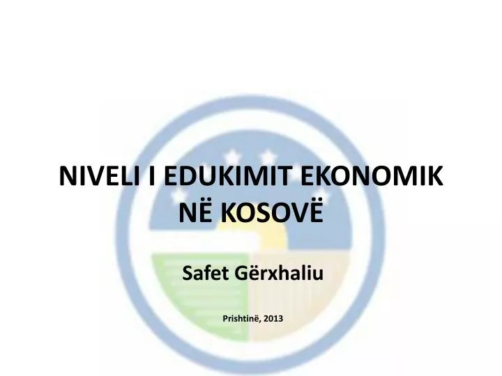 niveli i edukimi t ekonomik n kosov