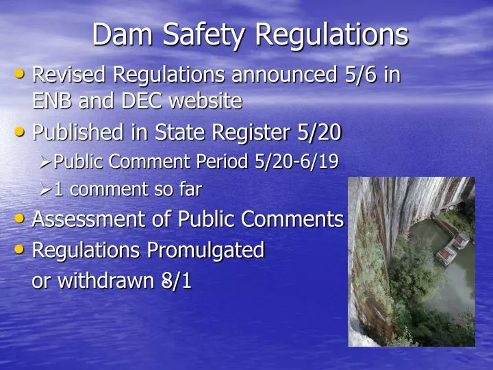 dam safety regulations