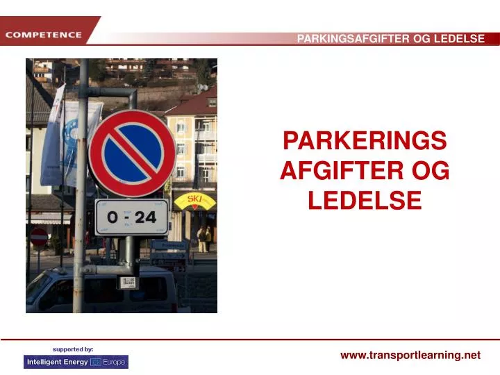 parkerings afgifter og ledelse