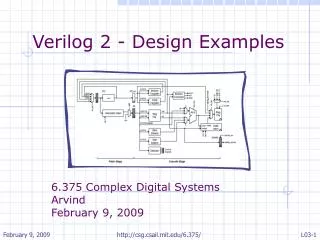 Verilog 2 - Design Examples