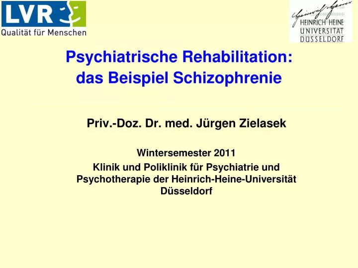 psychiatrische rehabilitation das beispiel schizophrenie