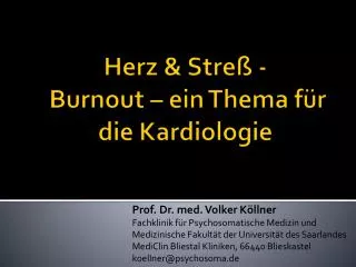 herz stre burnout ein thema f r die kardiologie