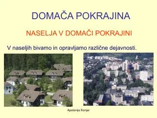 doma a pokrajina