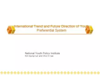 International Trend and Future Direction of Youth Preferential System