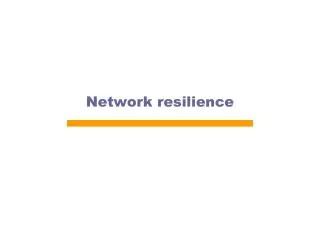 network resilience