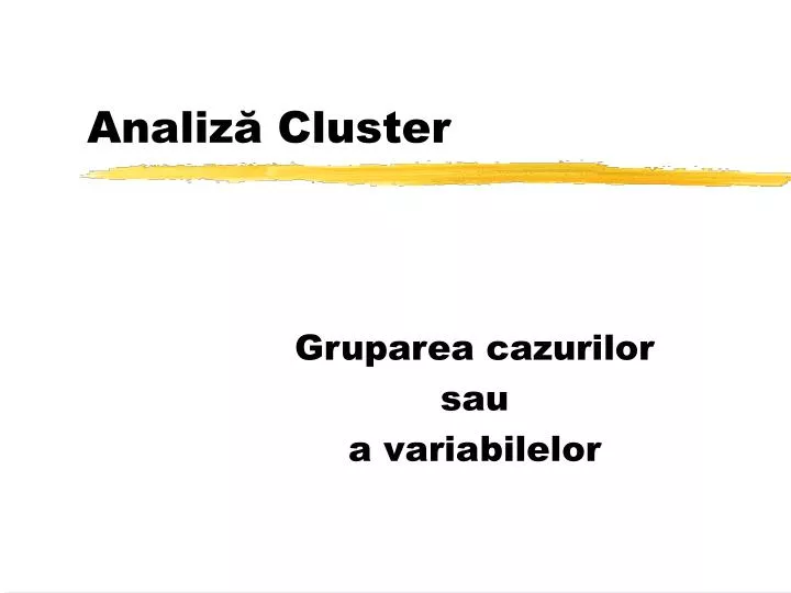 analiz cluster