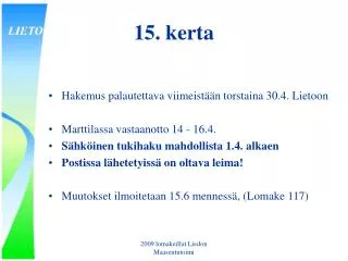 15 kerta
