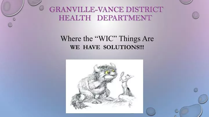 granville vance district health department