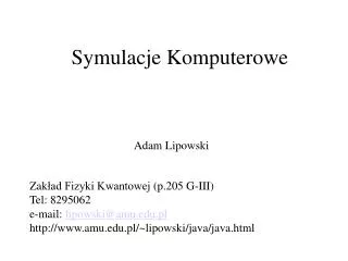 symulacje komputerowe