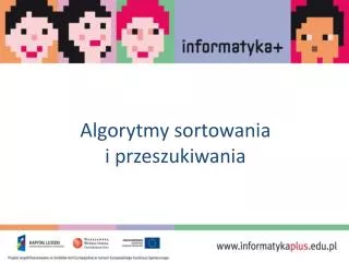 algorytmy sortowania i przeszukiwania