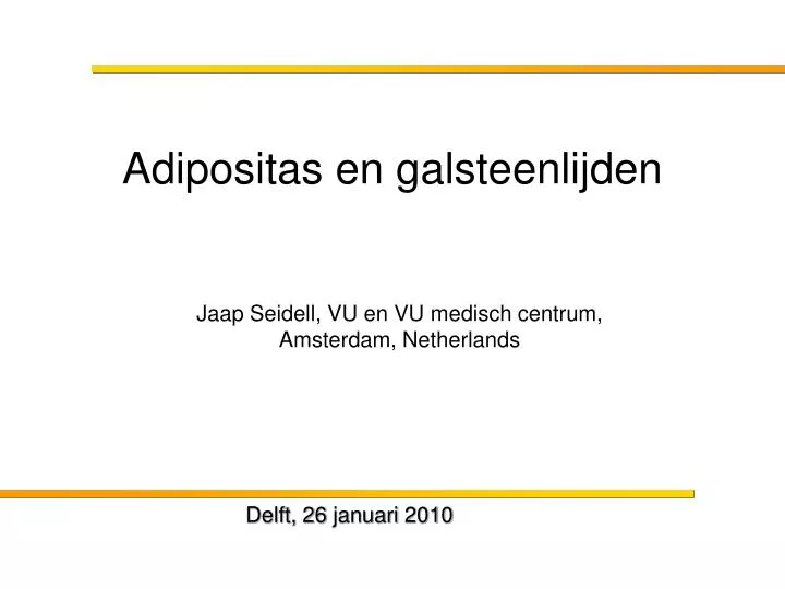 adipositas en galsteenlijden