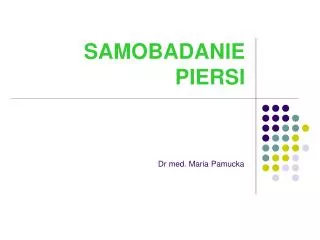 samobadanie piersi